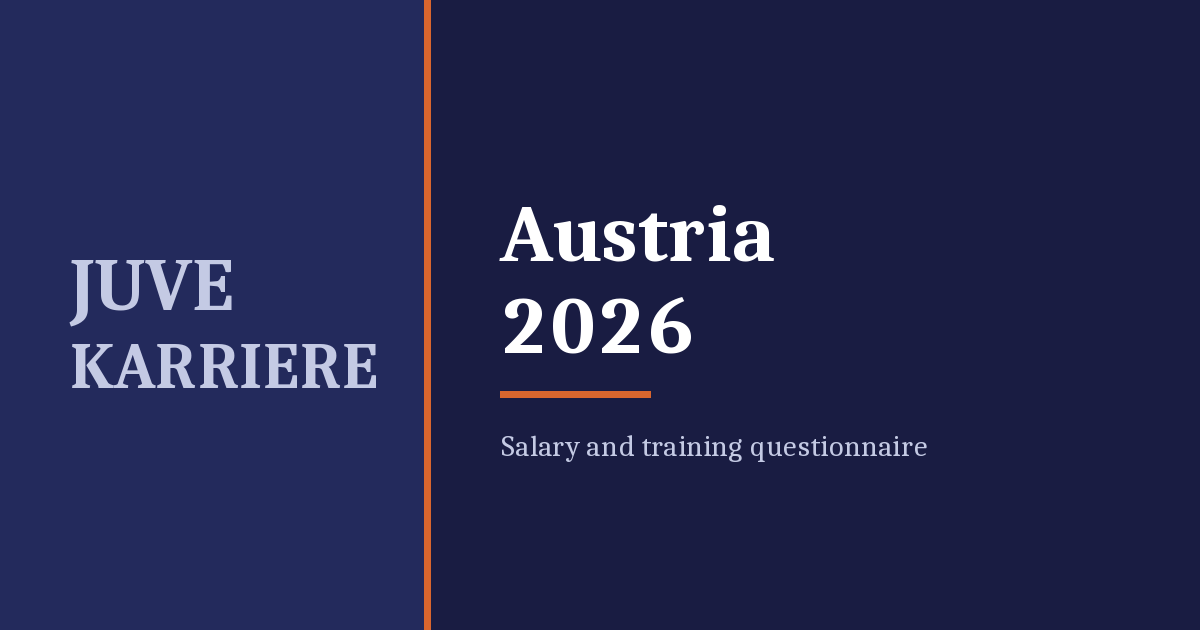 JUVE Karriere Austria 2026 – salary and training questionnaire