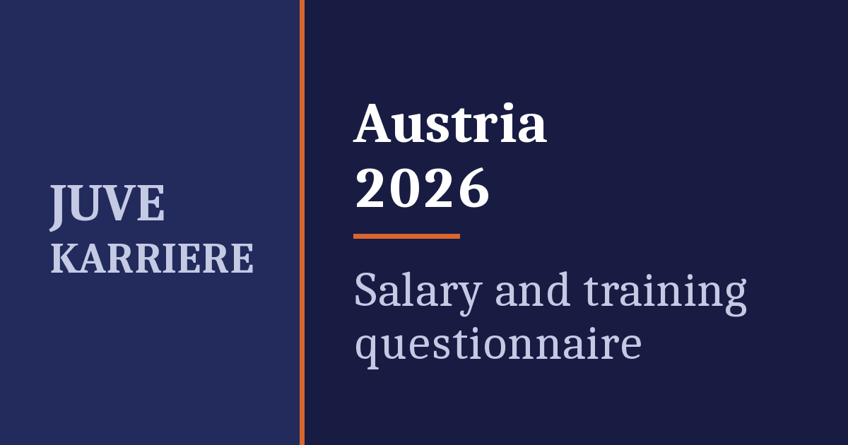 JUVE Karriere Austria 2026 – salary and training questionnaire