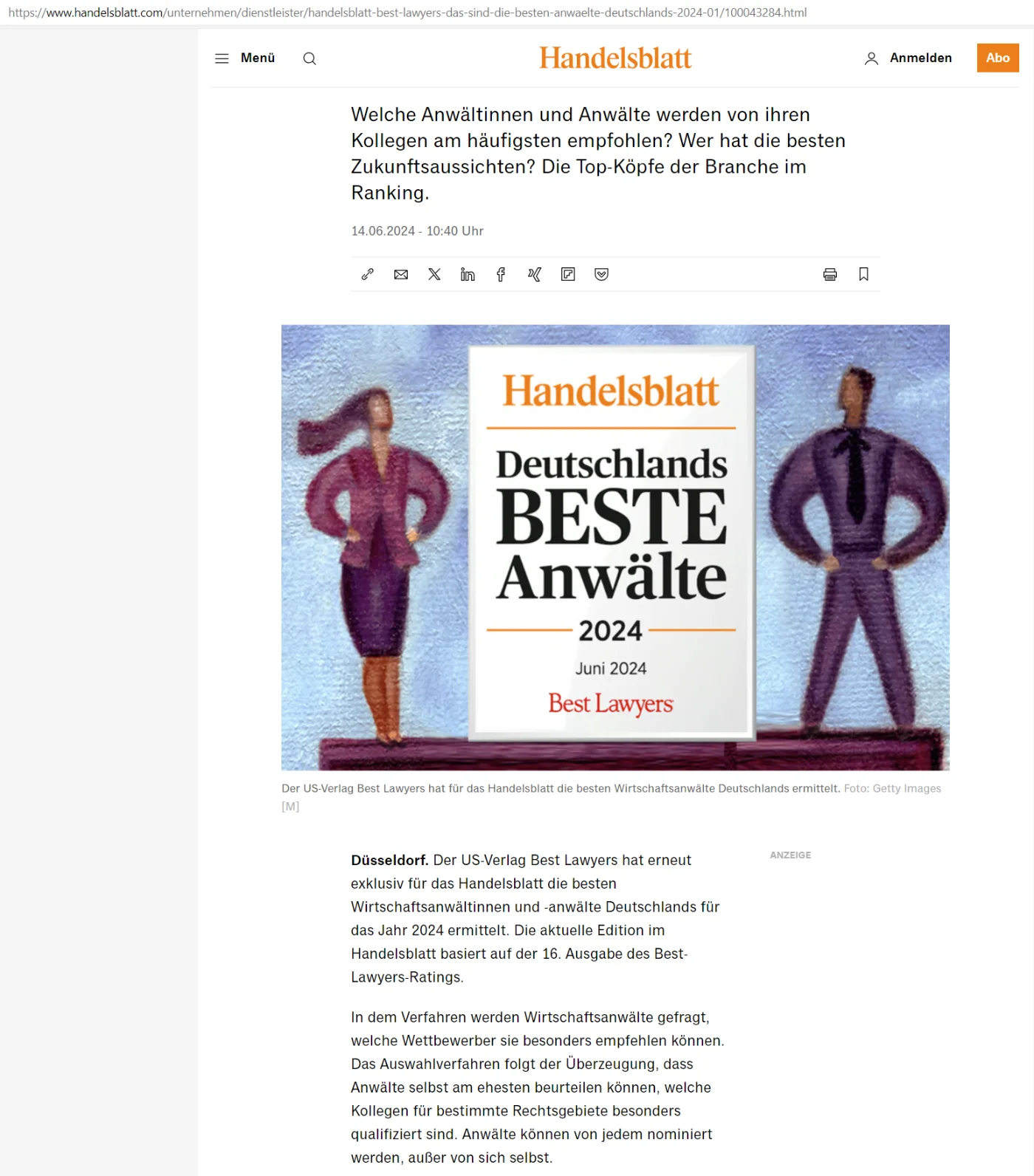 Handelsblatt Best Lawyers: Darstellung der Recherchemethode
