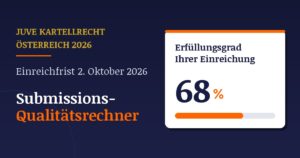 Submissions-Qualitätsrechner, Erfüllungsgrad einer Einreichung in Prozent, Einreichfrist 2. Oktober 2026