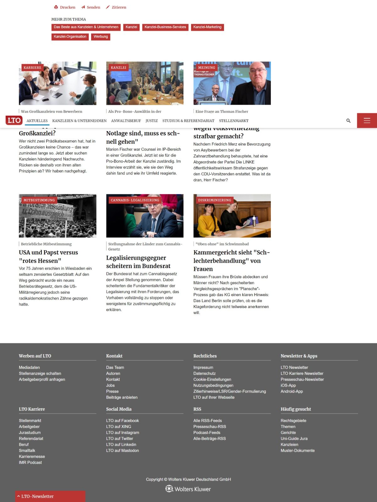 Guest article by Alexander Dillinger on LTO.de about law firm marketing budgets, page 3 of 3
