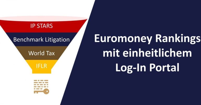 Beitragsbild: IFLR & Co – Euromoney Rankings legen Accountzugriff zusammen