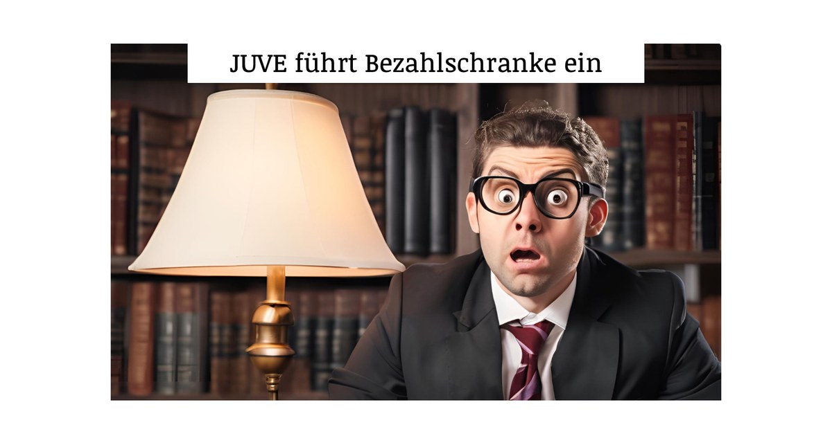 Beitragsbild: JUVE mit Bezahlschranke